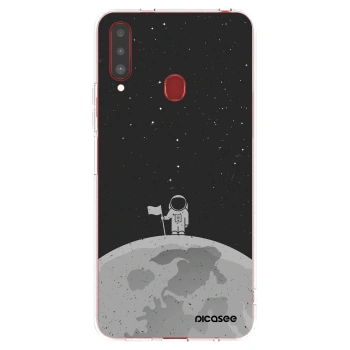 Picasee Samsung Galaxy A20s Hülle - Transparentes Silikon - Astronaut