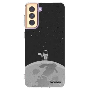 Picasee Samsung Galaxy S21+ 5G G996F Hülle - Transparentes Silikon - Astronaut