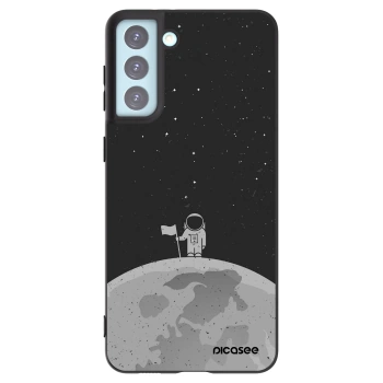 Picasee Samsung Galaxy S21+ 5G G996F Hülle - Schwarzes Silikon - Astronaut