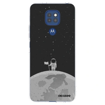 Picasee Motorola Moto G9 Play Hülle - Transparentes Silikon - Astronaut