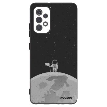 Picasee Samsung Galaxy A32 5G A326B Hülle - Schwarzes Silikon - Astronaut