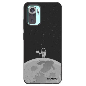 Picasee Xiaomi Redmi Note 10 Pro Hülle - Schwarzes Silikon - Astronaut