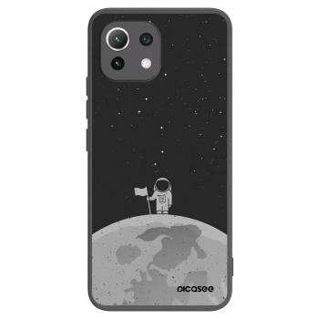 Picasee Xiaomi Mi 11 Lite Hülle - Schwarzes Silikon - Astronaut