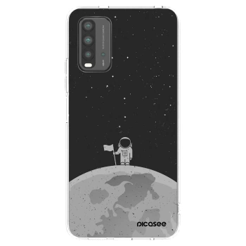 Picasee Xiaomi Redmi 9T Hülle - Schwarzes Silikon - Astronaut