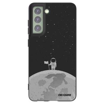 Picasee Samsung Galaxy S21 FE 5G Hülle - Schwarzes Silikon - Astronaut