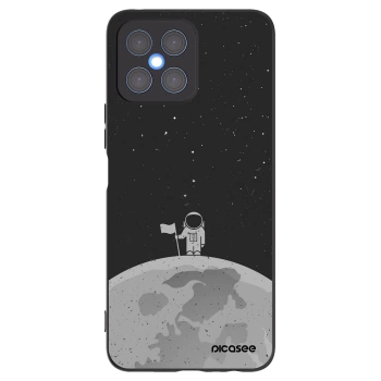Picasee Honor X8 4G Hülle - Schwarzes Silikon - Astronaut