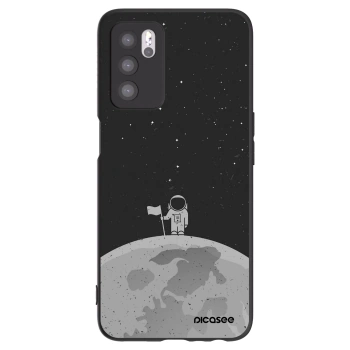Picasee OPPO A16 Hülle - Schwarzes Silikon - Astronaut