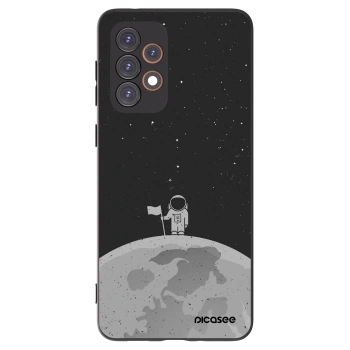 Picasee Samsung Galaxy A33 5G A336 Hülle - Schwarzes Silikon - Astronaut