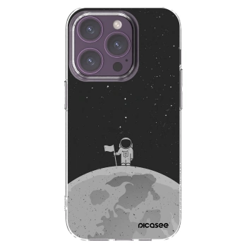 Picasee Apple iPhone 14 Pro Hülle - Transparentes Silikon - Astronaut