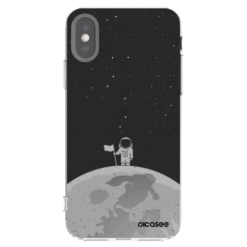 Picasee Apple iPhone X/XS Hülle - Transparentes Silikon - Astronaut