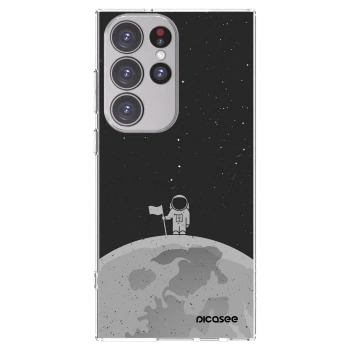 Picasee Samsung Galaxy S23 Ultra 5G Hülle - Transparentes Silikon - Astronaut