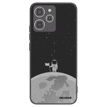 Picasee Xiaomi Redmi 12 4G Hülle - Schwarzes Silikon - Astronaut