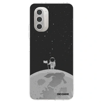Picasee Motorola Moto G51 Hülle - Transparentes Silikon - Astronaut