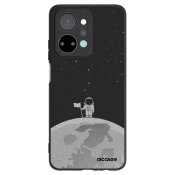 Picasee Honor X7a Hülle - Schwarzes Silikon - Astronaut