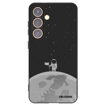 Picasee Samsung Galaxy S24 S921B 5G Hülle - Schwarzes Silikon - Astronaut