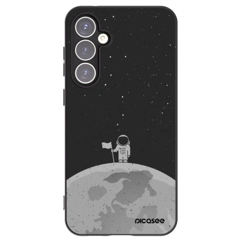 Picasee Samsung Galaxy S23 FE S711B Hülle - Schwarzes Silikon - Astronaut