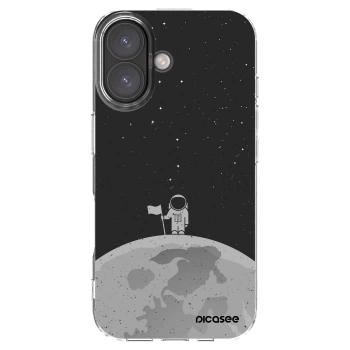 Picasee Apple iPhone 16 Hülle - Transparentes Silikon - Astronaut