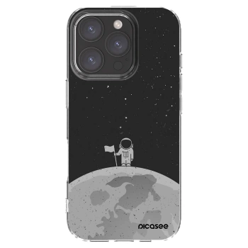 Picasee Apple iPhone 16 Pro Hülle - Transparentes Silikon - Astronaut