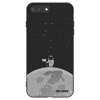 Picasee Apple iPhone 7 Plus Hülle - Schwarzes Silikon - Astronaut