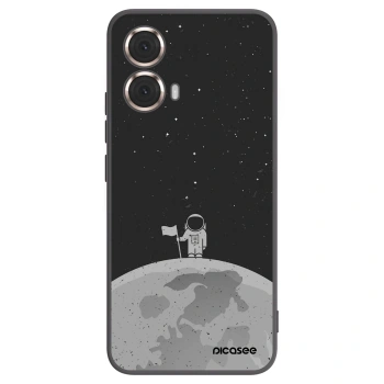 Picasee Motorola Moto G85 Hülle - Schwarzes Silikon - Astronaut
