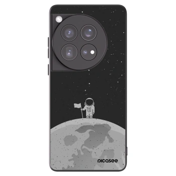 Picasee OnePlus 12 5G Hülle - Schwarzes Silikon - Astronaut