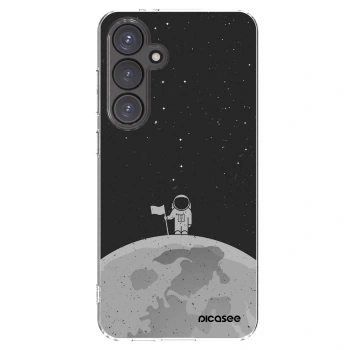 Picasee Samsung Galaxy S24 FE S721B Hülle - Transparentes Silikon - Astronaut