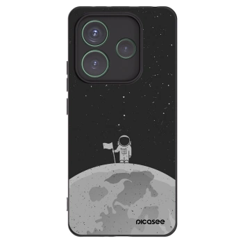 Picasee Xiaomi Redmi Note 14 5G Hülle - Schwarzes Silikon - Astronaut