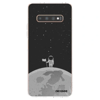 Picasee Samsung Galaxy S10 Plus G975 Hülle - Transparentes Silikon - Astronaut
