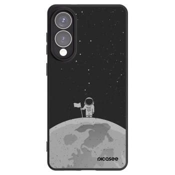 Picasee Samsung Galaxy S25 Edge 5G Hülle - Schwarzes Silikon - Astronaut