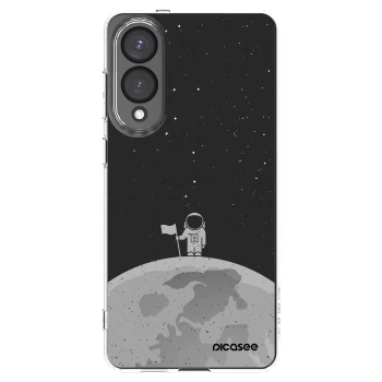 Picasee Samsung Galaxy S25 Edge 5G Hülle - Transparentes Silikon - Astronaut