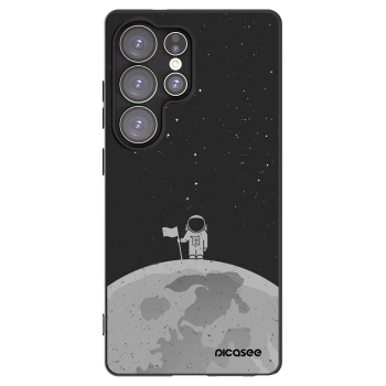 Picasee Samsung Galaxy S25 Ultra 5G Hülle - Schwarzes Silikon - Astronaut