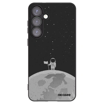 Picasee Samsung Galaxy S25+ 5G Hülle - Schwarzes Silikon - Astronaut