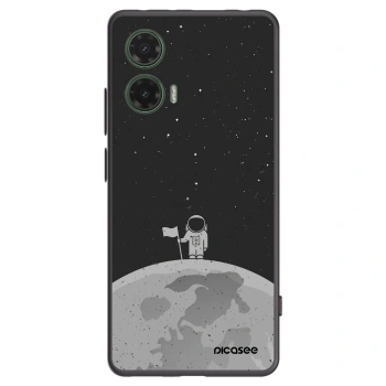 Picasee Motorola Moto G35 5G Hülle - Schwarzes Silikon - Astronaut