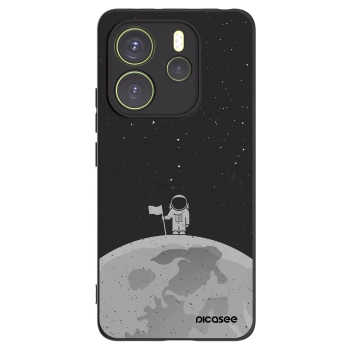 Picasee Xiaomi Redmi Note 14 4G Hülle - Schwarzes Silikon - Astronaut