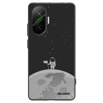 Picasee Xiaomi Poco F7 5G Hülle - Schwarzes Silikon - Astronaut