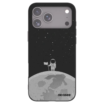Picasee Apple iPhone 17 Pro Max Hülle - Schwarzes Silikon - Astronaut