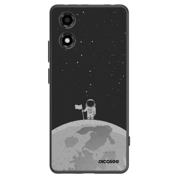 Picasee Motorola Moto E14 Hülle - Schwarzes Silikon - Astronaut