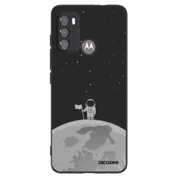 Picasee Motorola Edge 60 5G Hülle - Schwarzes Silikon - Astronaut