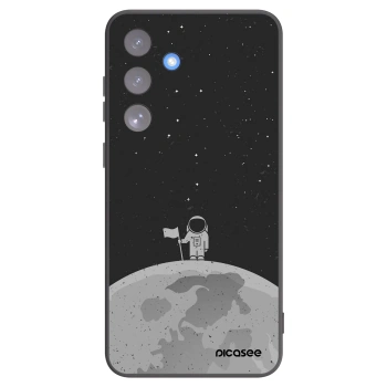 Picasee Samsung Galaxy S25 FE 5G Hülle - Schwarzes Silikon - Astronaut