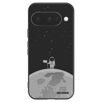 Picasee Google Pixel 10 Hülle - Schwarzes Silikon - Astronaut