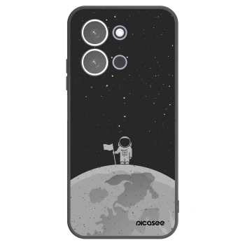 Picasee Xiaomi Redmi 15C 5G Hülle - Schwarzes Silikon - Astronaut
