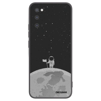 Picasee Samsung Galaxy S20 G980F Hülle - Schwarzes Silikon - Astronaut