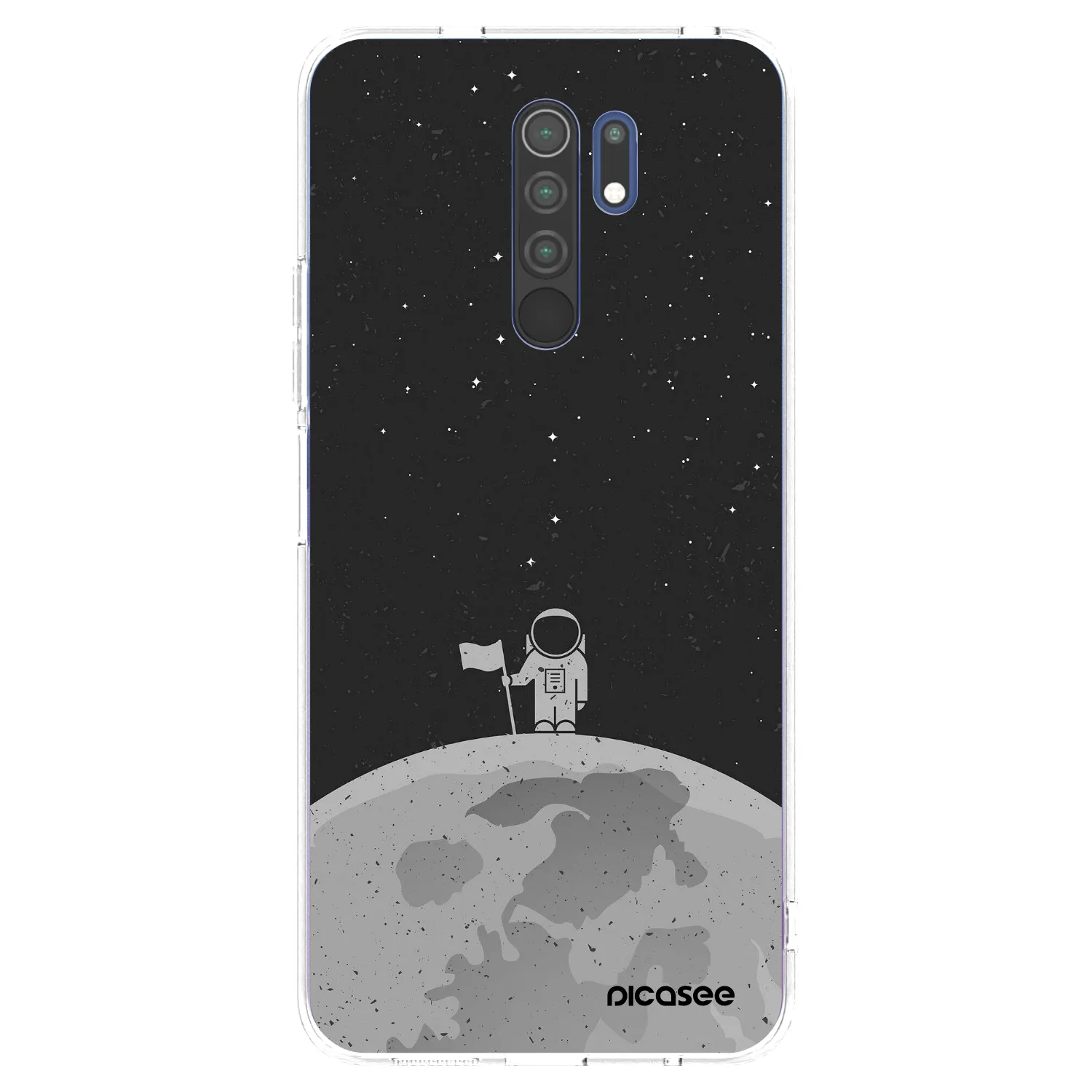 Picasee Xiaomi Redmi 9 Hülle - Transparentes Silikon - Astronaut