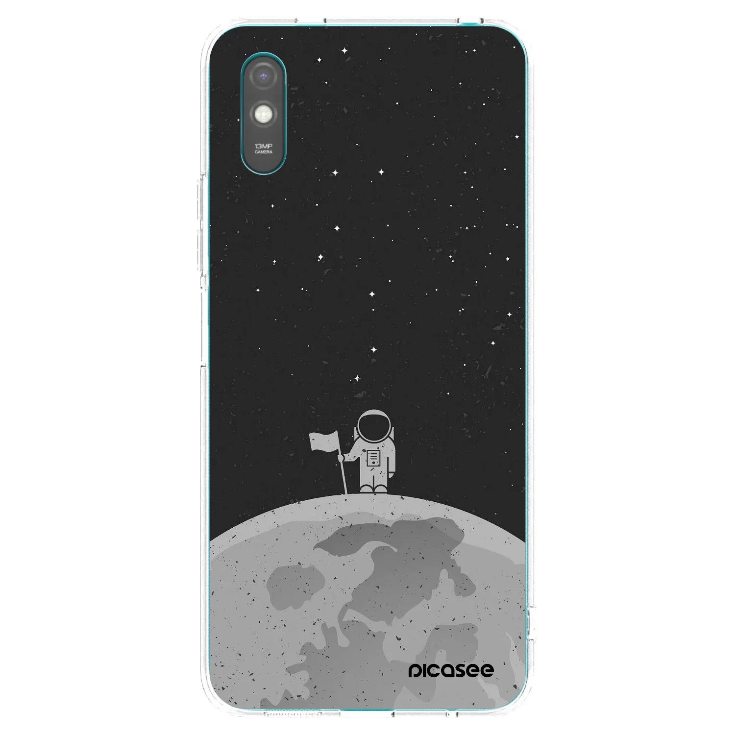 Picasee Xiaomi Redmi 9A Hülle - Transparentes Silikon - Astronaut