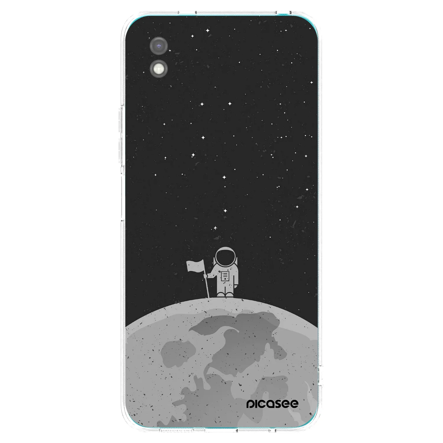 Picasee Xiaomi Redmi 9A Hülle - Schwarzes Silikon - Astronaut