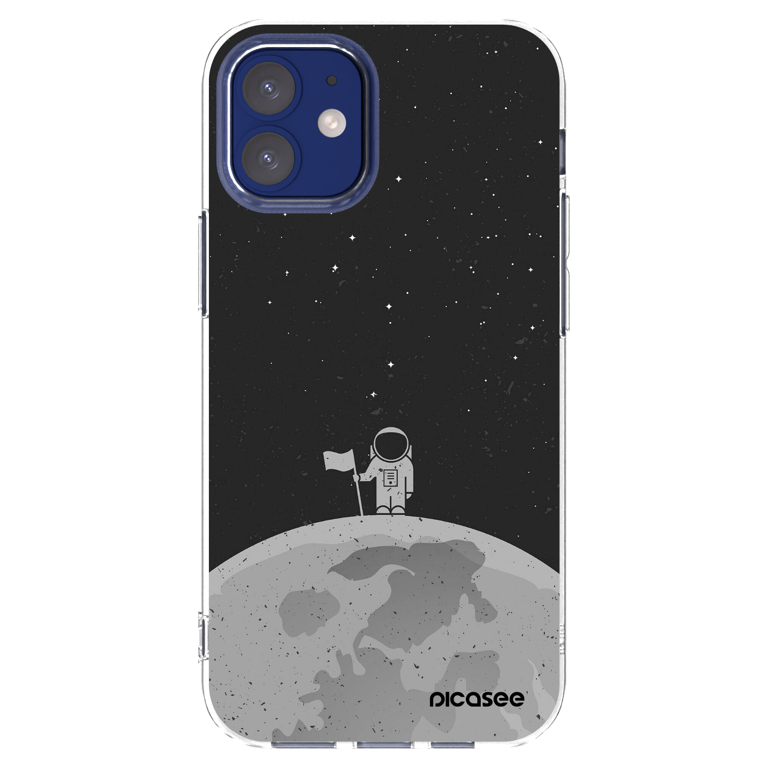 Picasee Apple iPhone 12 mini Hülle - Transparentes Silikon - Astronaut