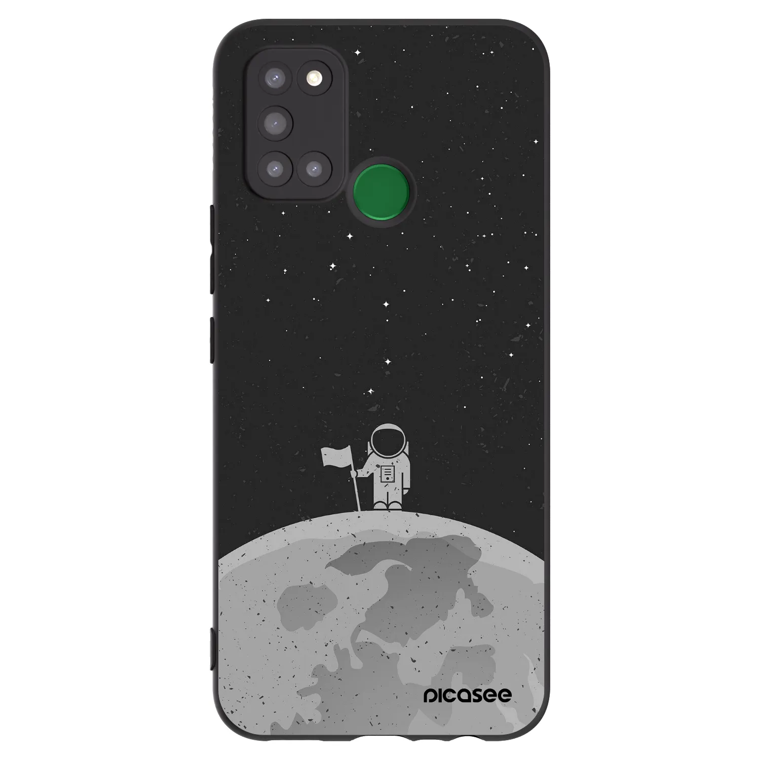 Picasee Realme 7i Hülle - Schwarzes Silikon - Astronaut
