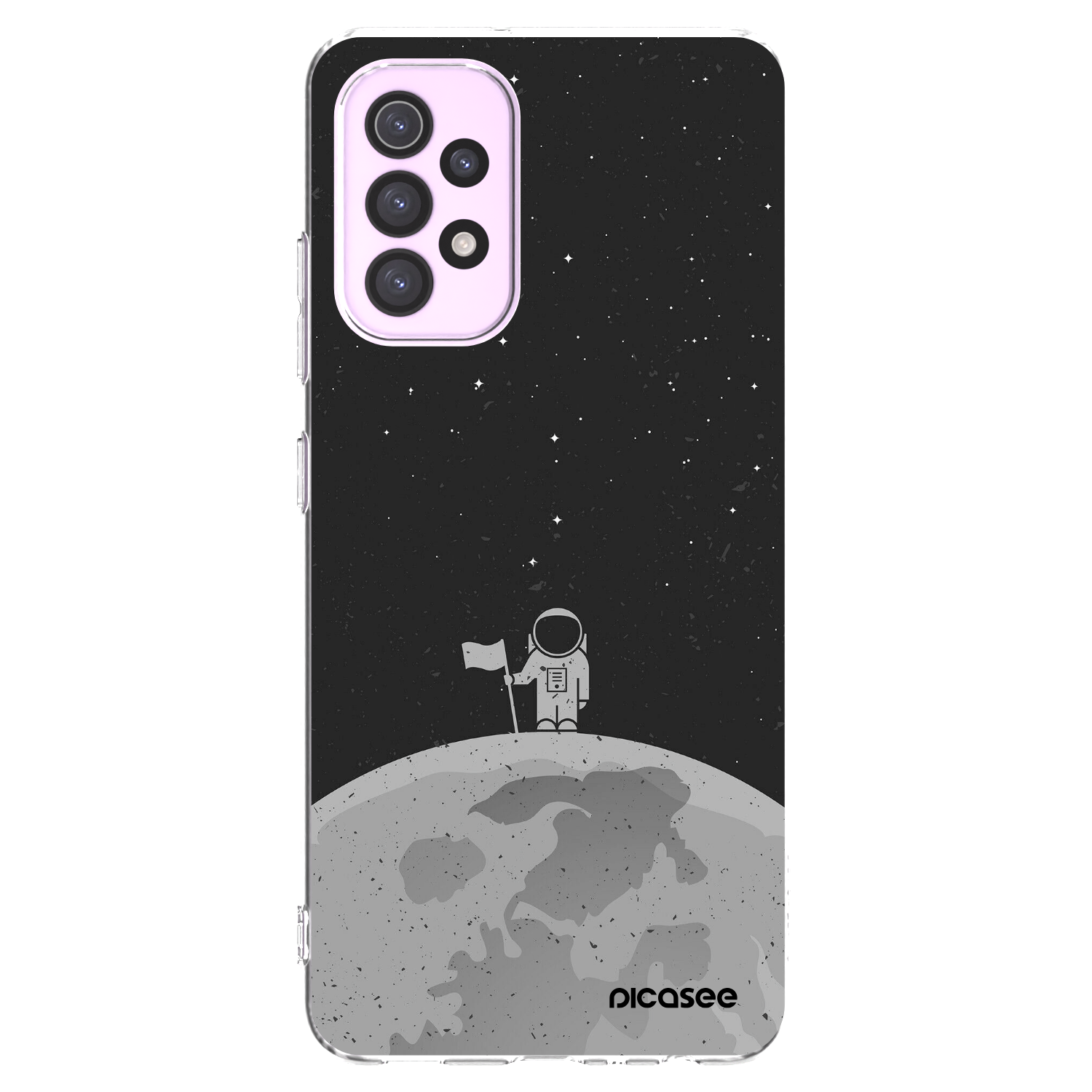 Picasee Samsung Galaxy A32 5G A326B Hülle - Transparentes Silikon - Astronaut