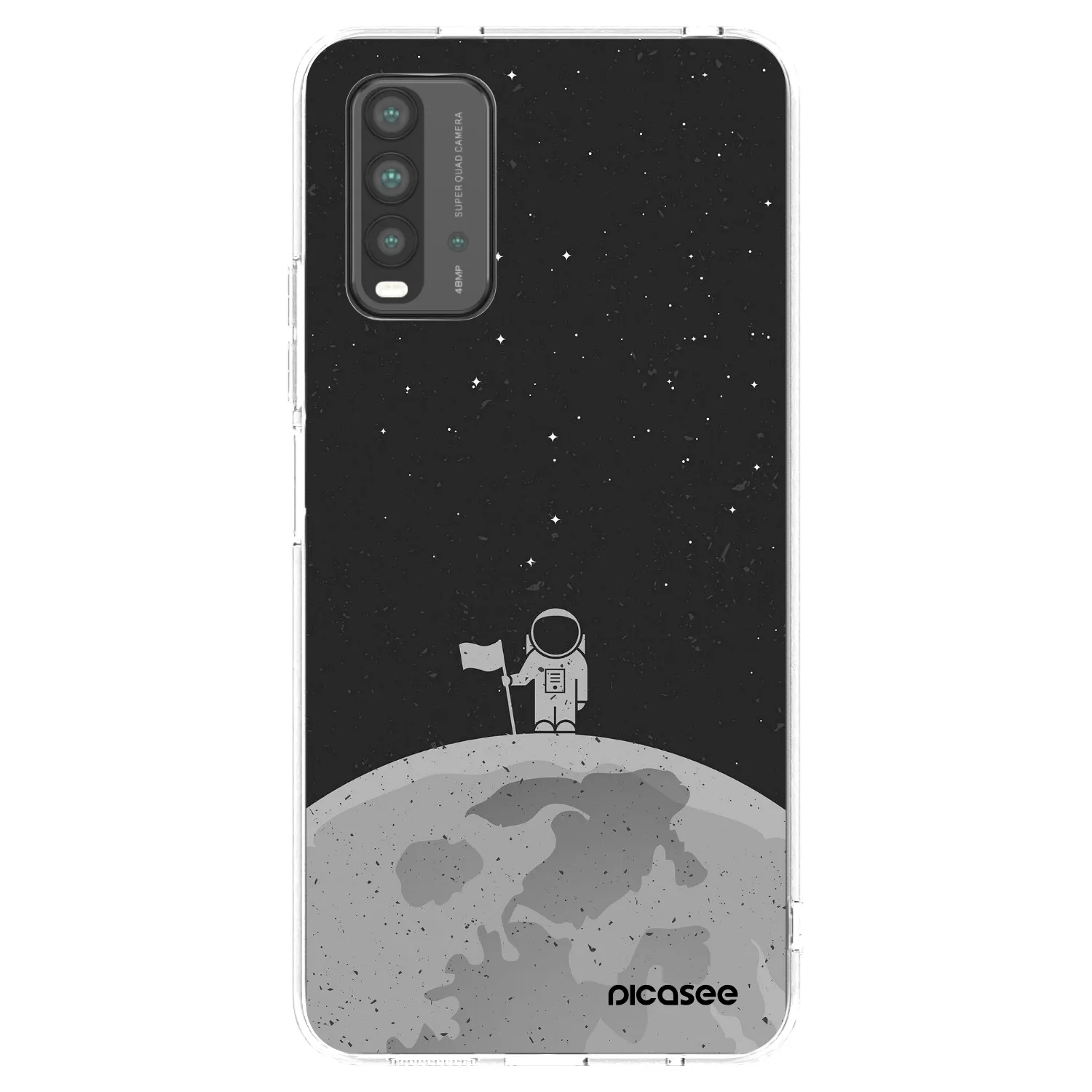 Picasee Xiaomi Redmi 9T Hülle - Transparentes Silikon - Astronaut