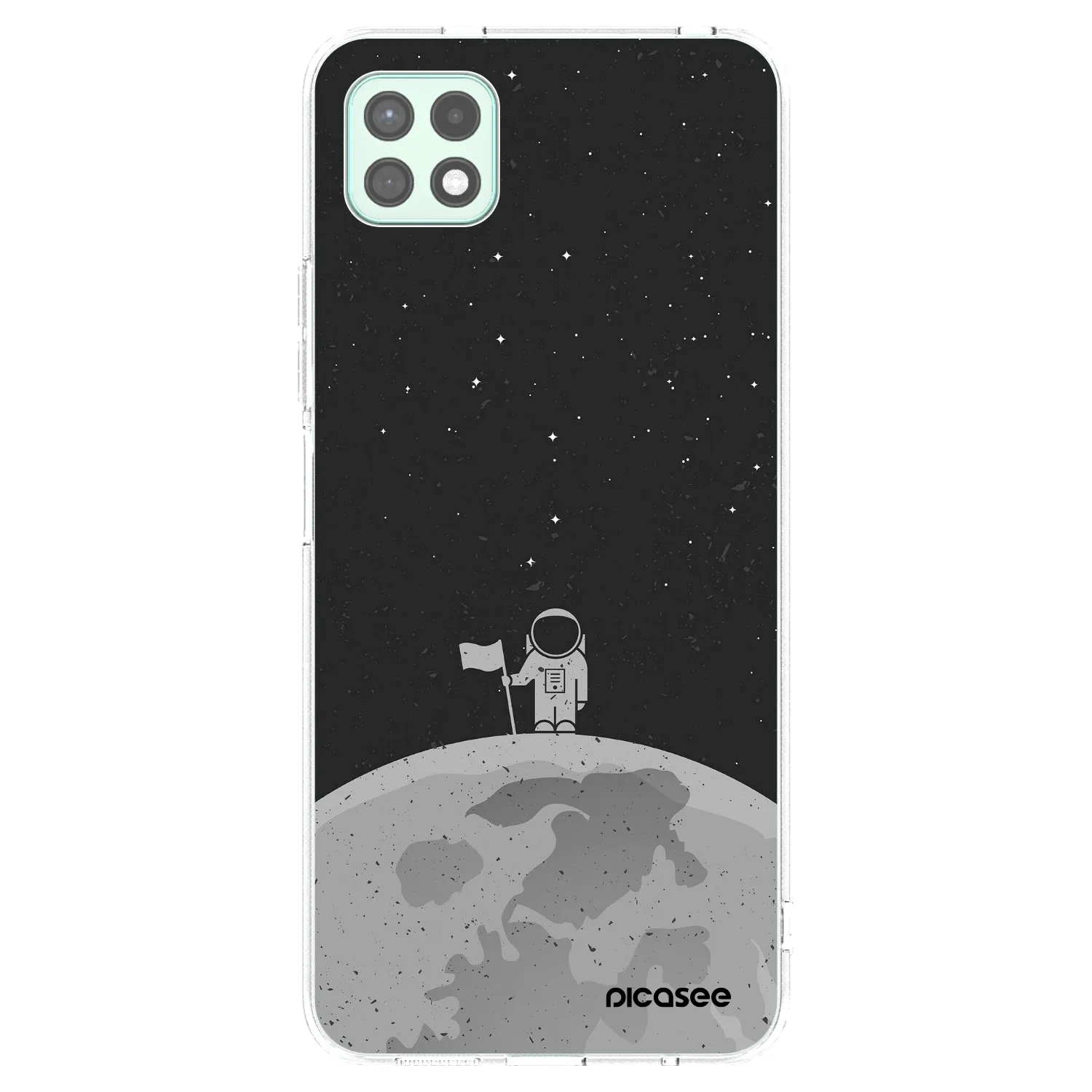 Picasee Samsung Galaxy A22 A226B 5G Hülle - Transparentes Silikon - Astronaut